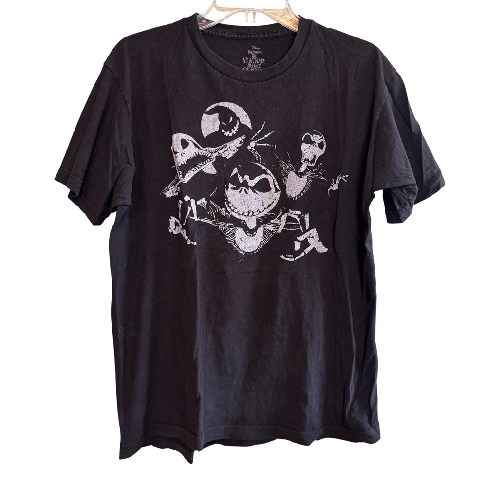 Disney Unisex Nightmare Before Christmas Jack Skellington T-Shirt Black Large